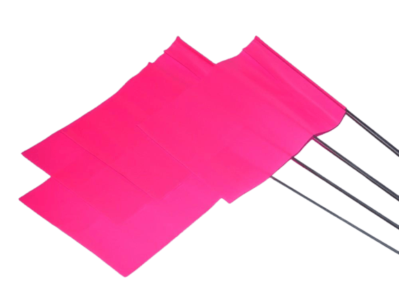 Presco Wire Stake Flags - 100 Flags - Pink