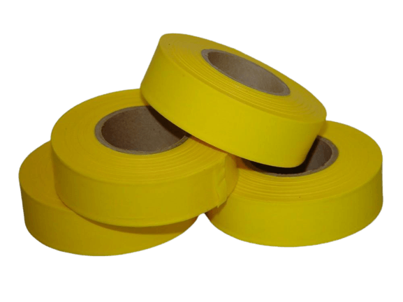 Presco Standard Flagging Tape - 25mm x 100m - Yellow