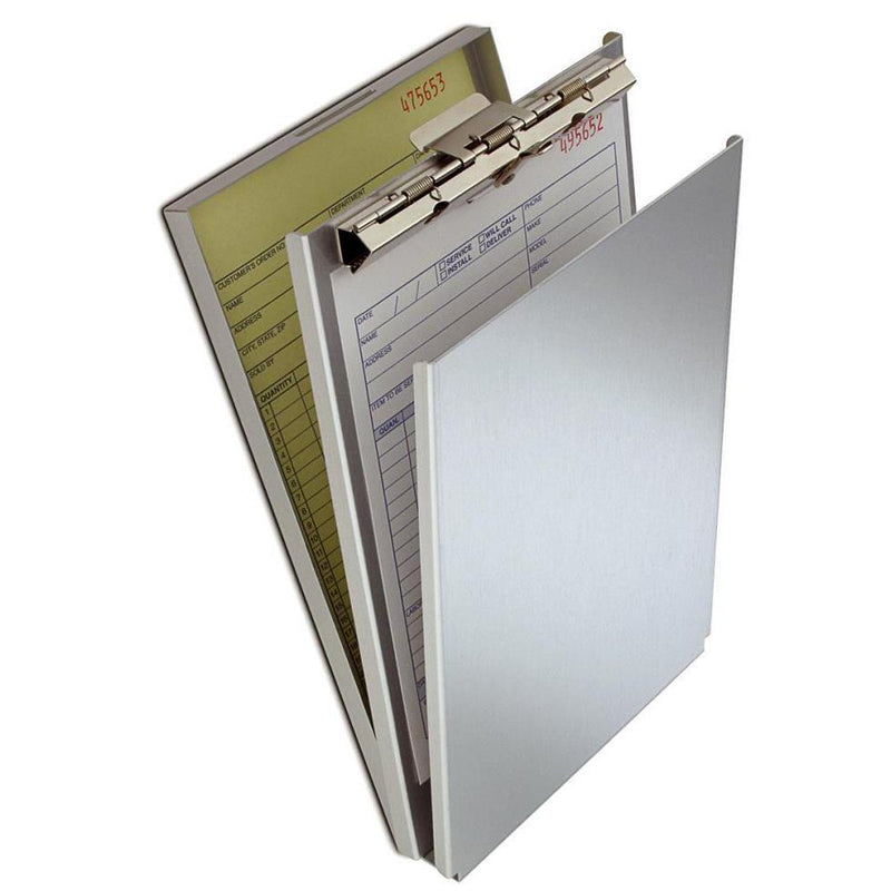 Saunders A-Holder Clipboard, Recycled Aluminium, 10007, Top Opening, A5, Form Holder - prospectors.com.au