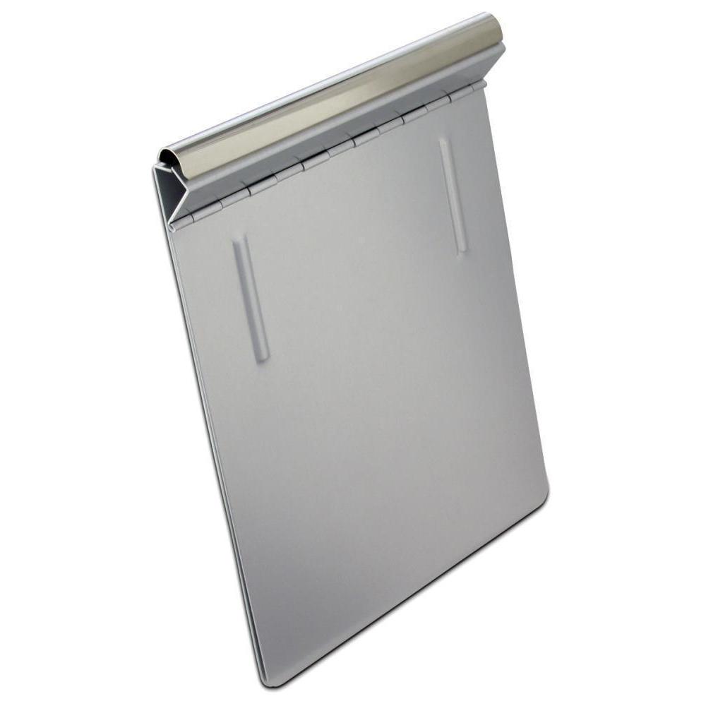  2 Pieces Metal Magnetic Clipboards with Pen Holder Aluminum  Document Holder Stainless Steel Board with Low Profile Letter Size Clipboards  Magnetic Clipboard for Refrigerator Industry(2) : Office Products