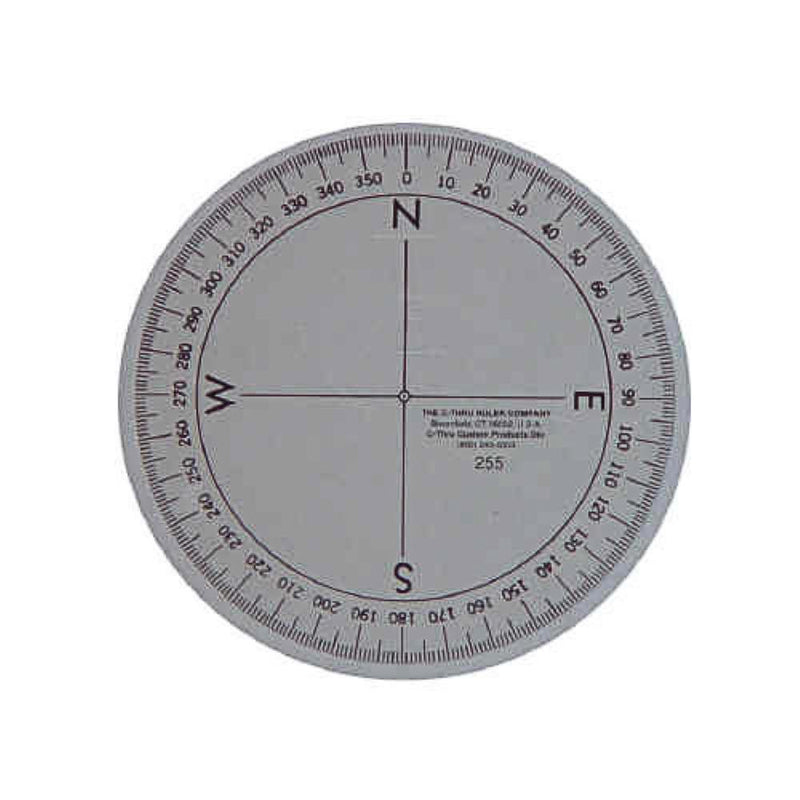 C Thru Compass Protractor 255 89 mm by Westcott - prospectors.com.au