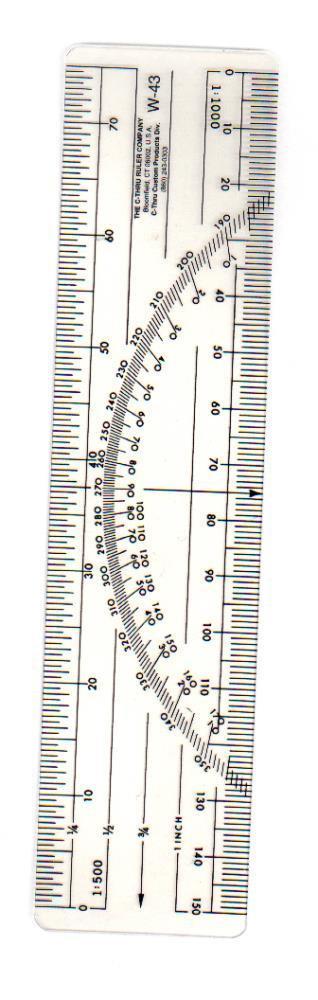 C-Thru / Westcott Protractor 15cm Ruler Plain Scale W43