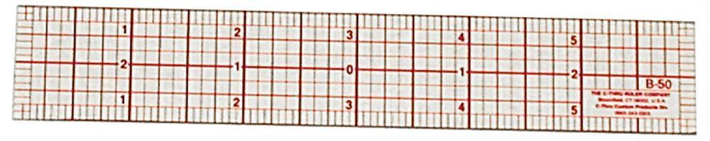 C-Thru / Westcott Standard Bevelled Ruler B 50 Bp - ON SALE! ON SALE!
