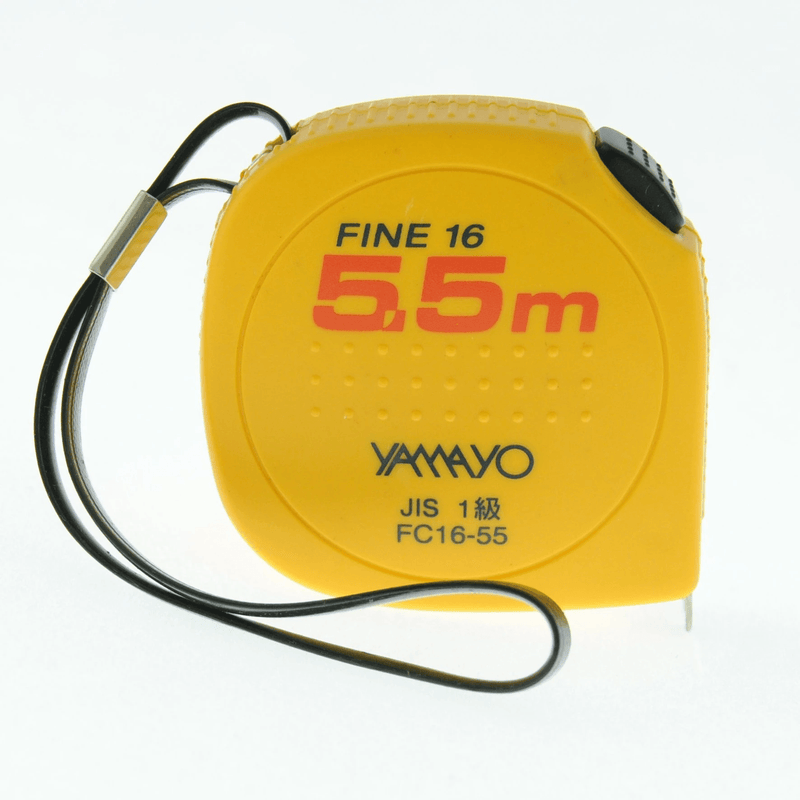 Yamayo Fine Convex 5.5 metre X 16mm Steel Pocket Measuring Tape