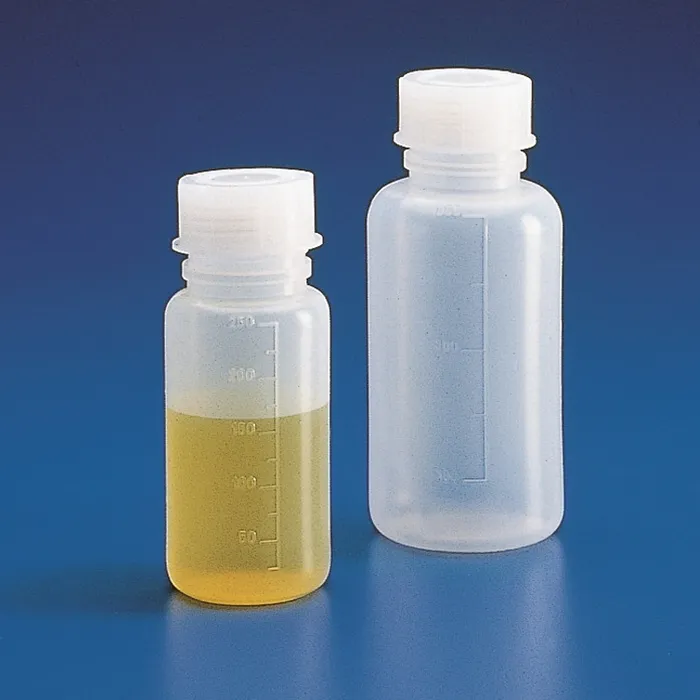 Kartell 250ml Graduated Wide Neck Bottle with Lid Box of 50 (PE)
