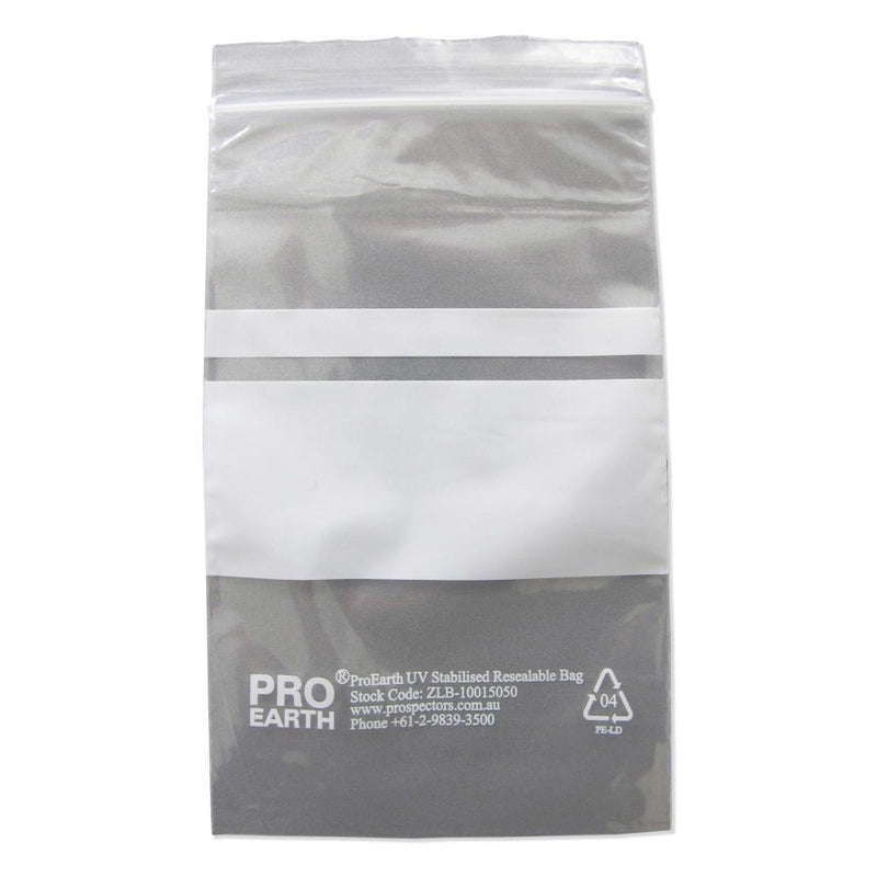 ProEarth Zip Lock Plastic Bags - UV Stabilised - Prospectors Supplies