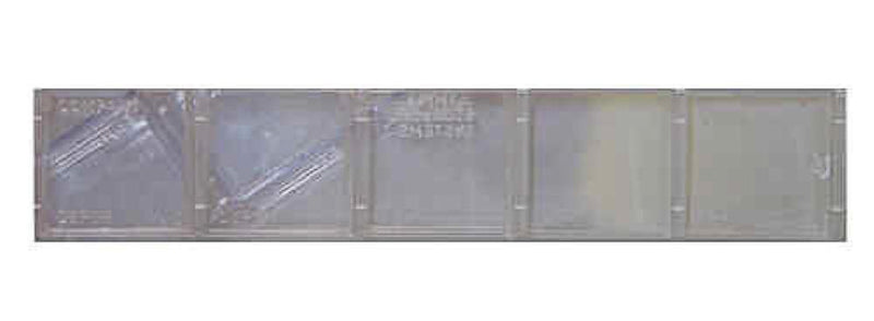 Small 5 Compartment Sample Tray 40 x 190 x 10mm - prospectors.com.au